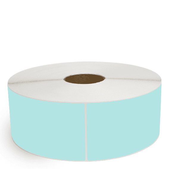 4" x 10" Green - Direct Thermal Labels - 3" Core / 12" Outer Diameter (No Perf) - Freezer Grade Adhesive