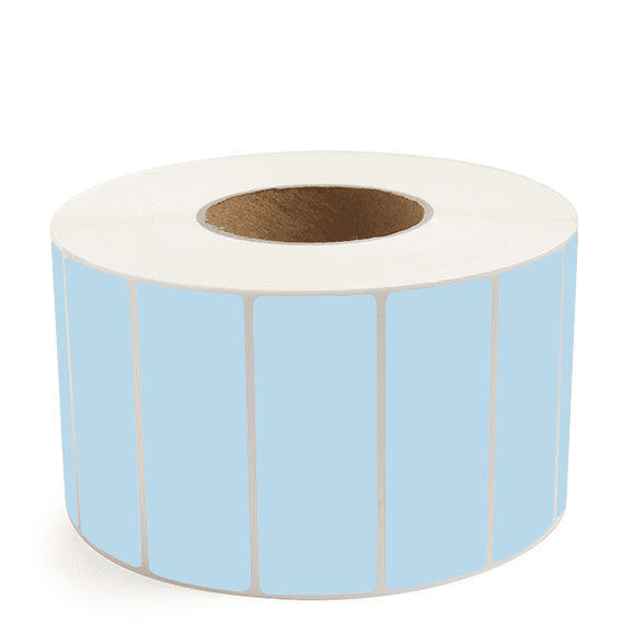 4" x 1.5" Blue - Thermal Transfer Labels - 3" Core - Removable Adhesive