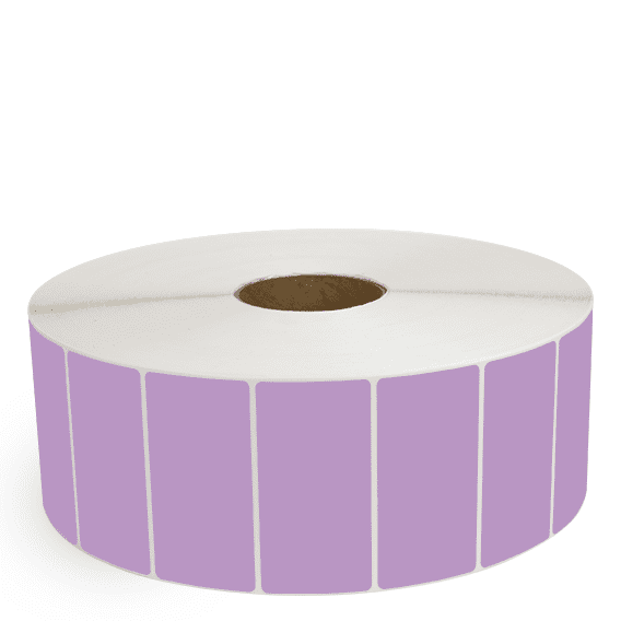 4" x 2" Grape - Direct Thermal Labels - 3" Core / 12" Outer Diameter (No Perf) - Removable Adhesive