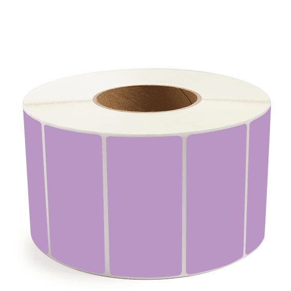 4" x 2" Grape - Direct Thermal Labels - 3" Core (No Perf) - Freezer Grade Adhesive