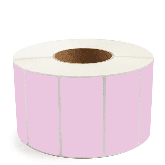 4" x 2" Purple - Thermal Transfer Labels - 3" Core (No Perf) - Freezer Grade Adhesive