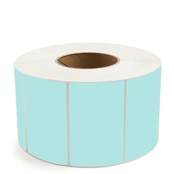 4" x 2.5" Green - Thermal Transfer Labels - 3" Core - Removable Adhesive