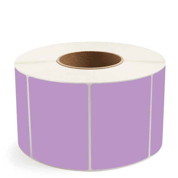 4" x 3" Grape - Direct Thermal Labels - 3" Core (No Perf) - Freezer Grade Adhesive