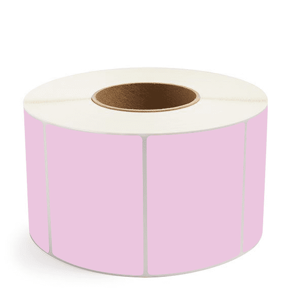 4" x 3" Purple - Direct Thermal Labels - 3" Core (No Perf) - Removable Adhesive