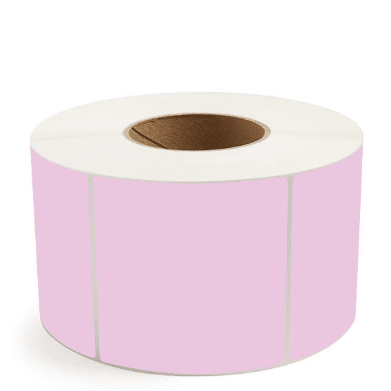 4" x 4" Purple - Thermal Transfer Labels - 3" Core (No Perf) - Freezer Grade Adhesive