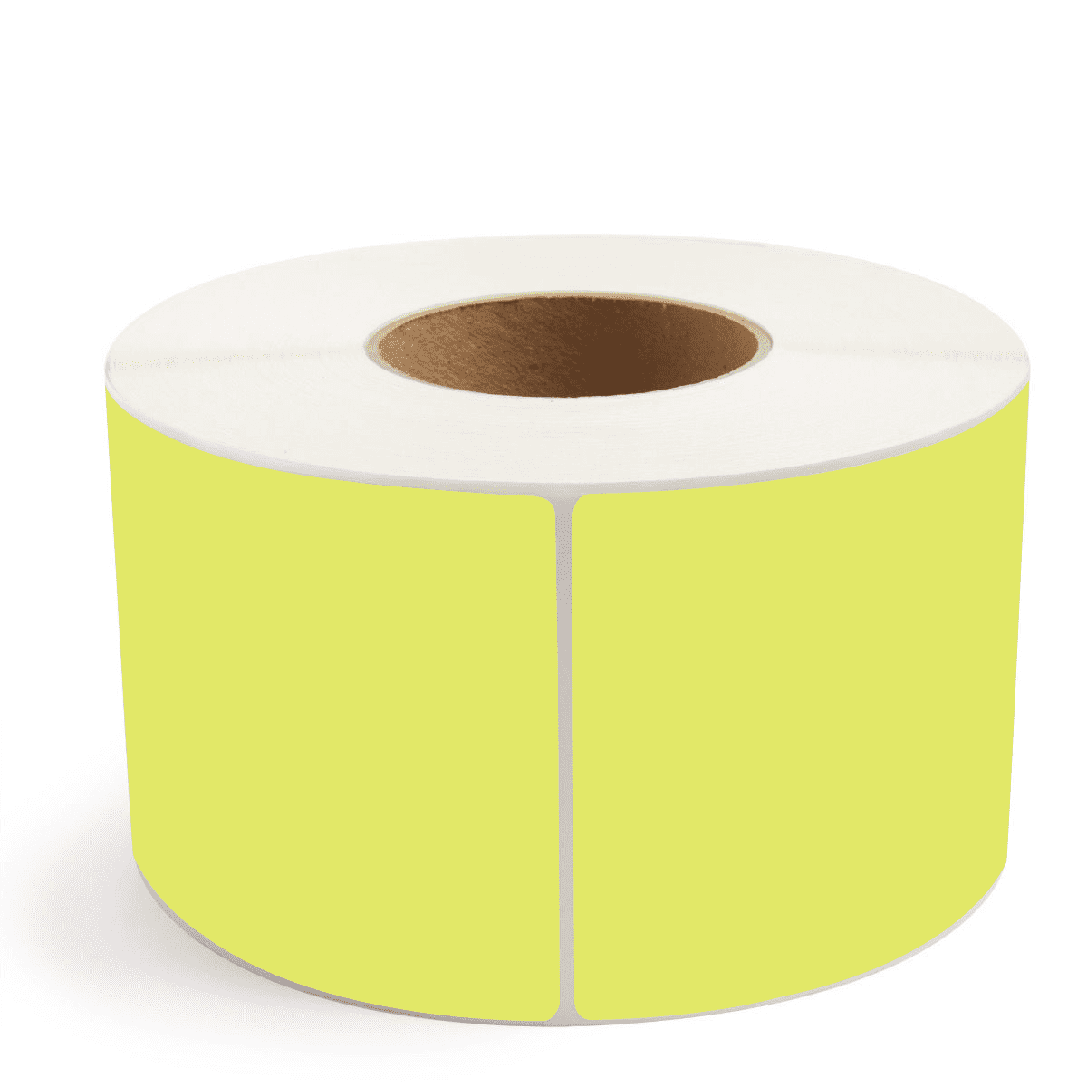 4" x 6" Chartreuse - Thermal Transfer Labels - 3" Core (No Perf) - Removable Adhesive