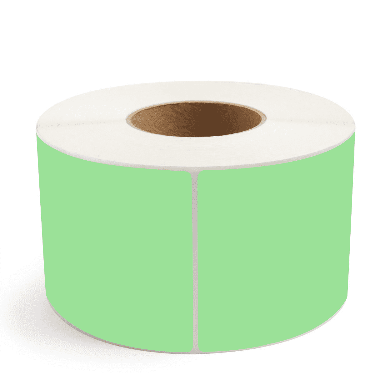 4" x 6" Fluorescent Green - Thermal Transfer Labels - 3" Core (No Perf) - Freezer Grade Adhesive