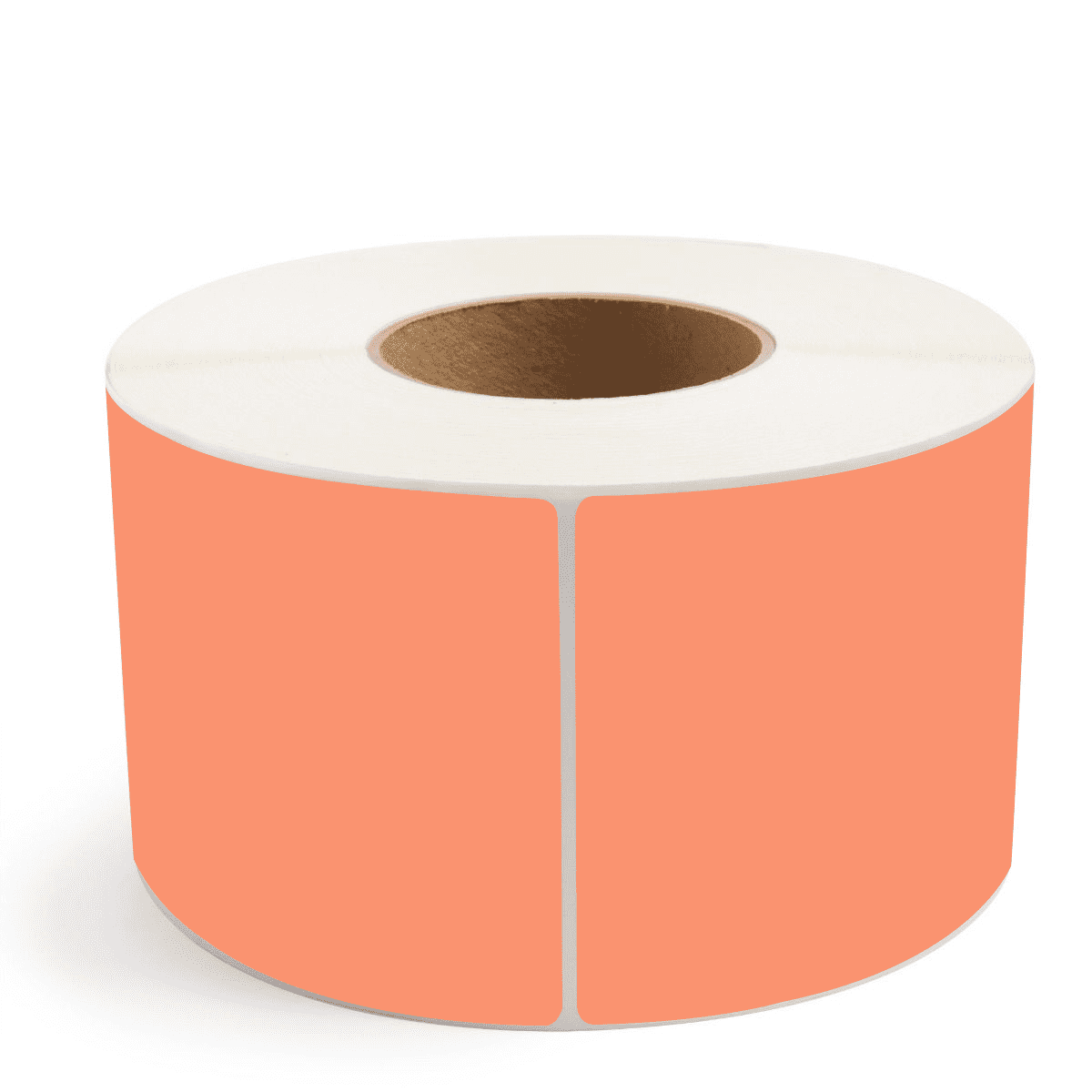 4" x 9" Orange - Thermal Transfer Labels - 3" Core - Acrylic