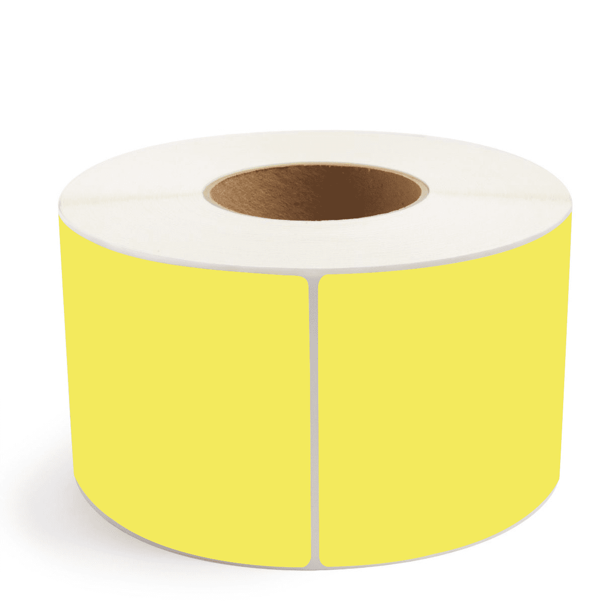 4" x 6" Yellow - Direct Thermal Labels - 3" Core - Acrylic
