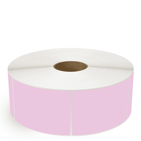 4" x 5" Purple - Thermal Transfer Labels - 3" Core / 12" Outer Diameter (No Perf) - Freezer Grade Adhesive