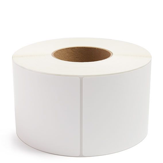 4" x 8" White - Thermal Transfer Labels - 3" Core - Freezer Grade Adhesive