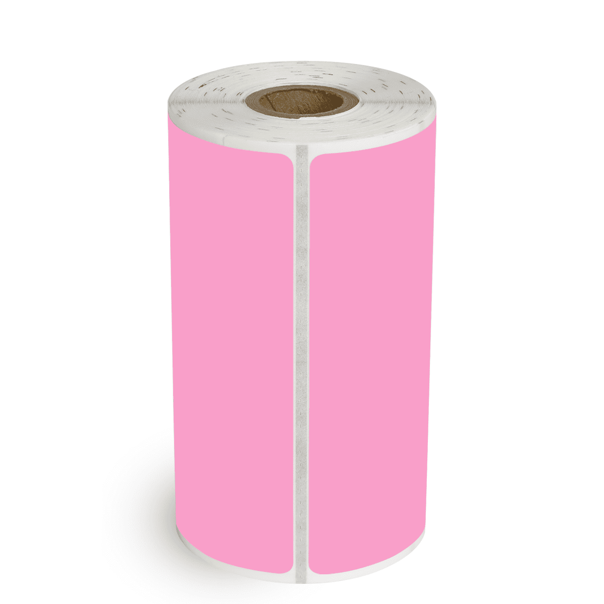 4" x 4" Hot Pink - Direct Thermal Labels - 0.75" Core (Timing Mark) - Acrylic