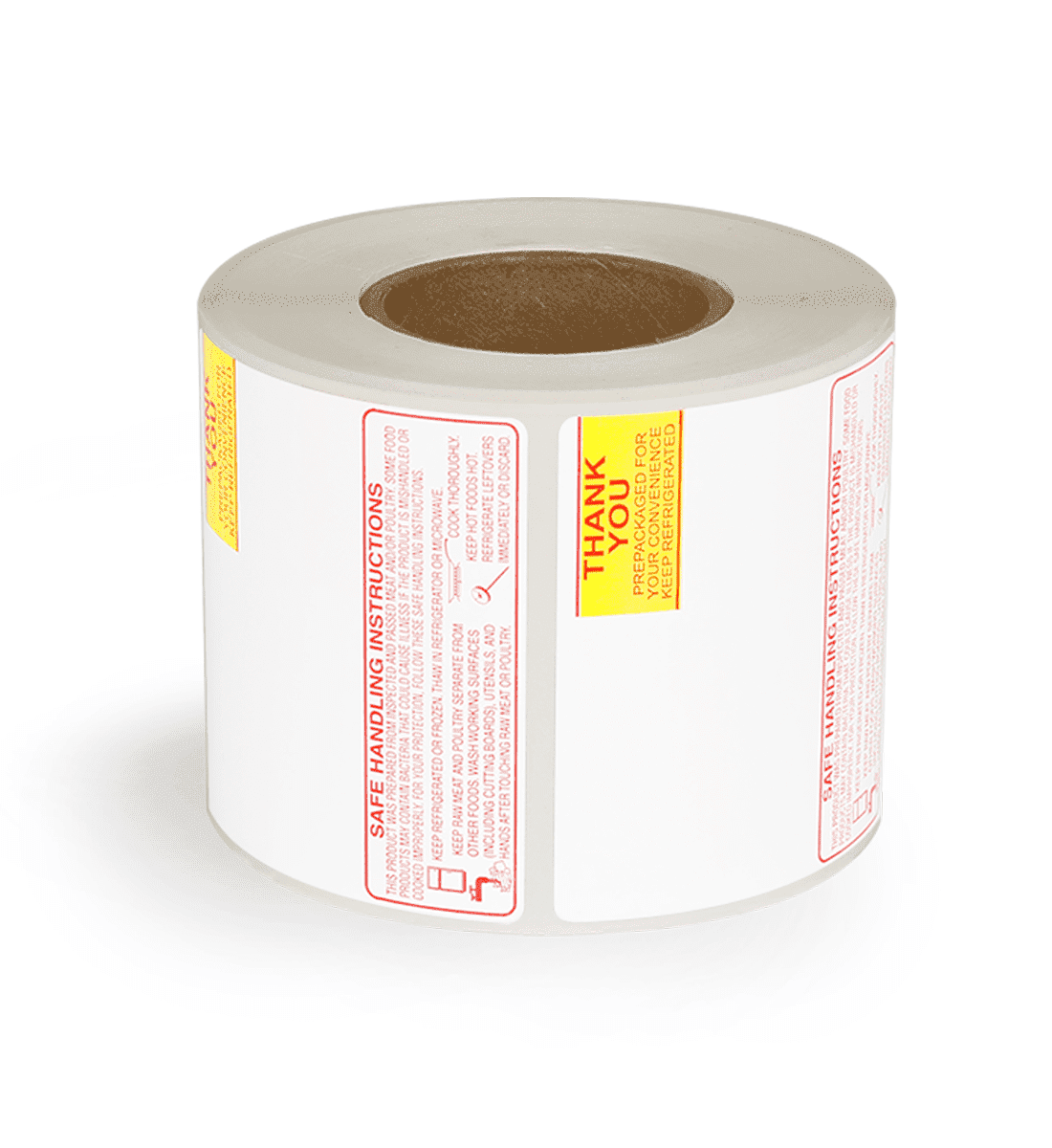 2.625" x 2.375" Thank You & Safe Handling Instructions Mettler Toledo Labels