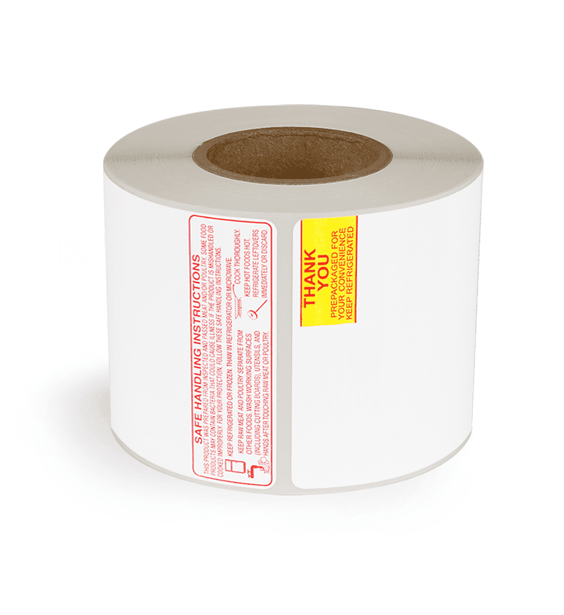 2.625" x 3.3125" Thank You & Safe Handling Instructions Mettler Toledo Labels