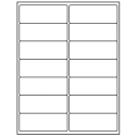 4" x 1.5" White Matte Litho Rectangular Sheet Labels