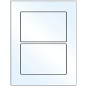 6" x 4" White Mid Gloss Rectangular Sheet Labels