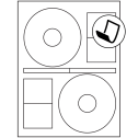 4.64" x 4.64" Blockout Sheet Labels