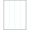 8.5" x 11" White Rectangular Sheet Labels