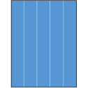 8.5" x 11" Fluorescent Blue Rectangular Sheet Labels