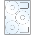 4.52" x 4.52" Crystal Clear Sheet Labels