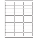 2.625" x 1" White Polyester Rectangular Sheet Labels (30-UP)