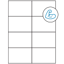 4.25" x 2.75" White Rectangular Sheet Labels - Ultra Aggressive Adhesive