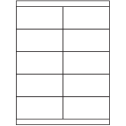 4.25" x 2" White Polyester Rectangular Sheet Labels