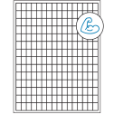 0.5" x 0.75" White Rectangular Sheet Labels - Ultra Aggressive Adhesive