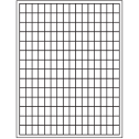 0.5" x 0.75" White Rectangular Sheet Labels