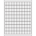 0.5" x 1" White Matte Litho Rectangular Sheet Labels