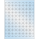 1" x 1" White Premium High Gloss Square Sheet Labels
