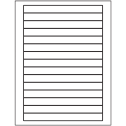 7" x 0.68" Clear Matte Rectangular Sheet Labels