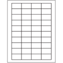 1.75" x 1" White Rectangular Sheet Labels