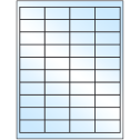 2" x 1" White Premium High Gloss Rectangular Sheet Labels