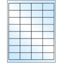 2" x 1.25" White Premium High Gloss Rectangular Sheet Labels
