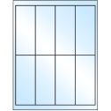 2" x 5" White Premium High Gloss Rectangular Sheet Labels