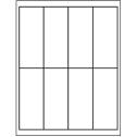 2" x 5" White Polyester Rectangular Sheet Labels