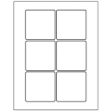 3" x 3" White Polyester Square Sheet Labels