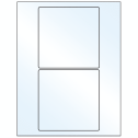 5" x 5" Crystal Clear Square Sheet Labels