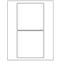 5" x 5" White Vinyl Drum Square Sheet Labels