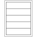 7.5" x 2" White Matte Litho Rectangular Sheet Labels