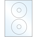 4.5" White Mid Gloss Circular Sheet Labels
