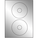 4.5" Silver Foil Circular Sheet Labels