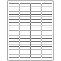 1.9375" x 0.5" White Matte Litho Rectangular Sheet Labels
