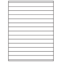 8.5" x 0.75" White Rectangular Sheet Labels