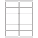 4" x 1.75" White Polyester Rectangular Sheet Labels