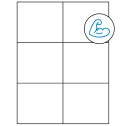4.25" x 3.66" White Rectangular Sheet Labels - Ultra Aggressive Adhesive