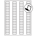 1.125" x 0.5" Blockout Rectangular Sheet Labels