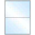 8.4375" x 5.4531" White Premium High Gloss Rectangular Sheet Labels