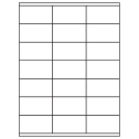 2.83" x 1.5" White Rectangular Sheet Labels